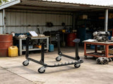 Heavy-Duty Engine Stand 750 LBS Capacity Steel Motor Holder 4 Swivel Casters 4 Hook Positions for 17358641