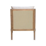 Cane Accent Chair with Removable Back Cushion B035P256566