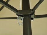 15ft Double-Sided Outdoor Umbrella Patio Market Extra Large Umbrella with Crank Handle for Deck 97689925