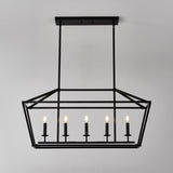 5-Light Farmhouse Kitchen Island Lighting,5 Light Industrial Linear Chandelier for Dining Room Metal W1592P263139