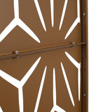 Outdoor & Indoor Privacy Metal Privacy 76" H48" W, Freestanding Decorative Privacy W465P193201