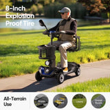 4 Wheel Electric Mobility with Lights, Powered Electric Mobility Scooter, Basket, Extended 74723603