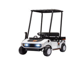 24V Kids Golf Cart 2WD 2-Seater Soft Start Rear Suspension White 46501926