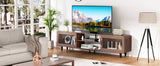 Mid Century Modern TV Stand for 55/60/65/70 Inch TV, Wood Entertainment Center with Power Outlets, T3177P268165
