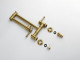 Wall mounted Filler Faucet, Modern Brass Filler Two-Attachment Wall Mount Folding Kitchen 70808368
