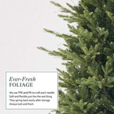 Fraser Slim Fir 6.5ft Christmas Tree Pre-Lit Artificial with 2,725 Branch Tips & 640 Low-Voltage 44264618