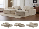 Double Chaise Lounge Chair Indoor,Oversized Upholstered Sleeper Cloud Couch,Deep Seat Luxury Sofa 84993823
