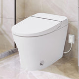 ZNTS Heated Seat Smart Toilet without Bidet, Upmarket Compact Dual Flush Toilet 1/1.28 GPF, Tank less 46706017