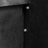 TREXM Unique Retro Silhouette Console Table with Open Style, Two Top Drawers for Entrance, Dinning WF317094AAB
