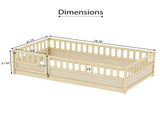 Twin Size Floor, integral construction with super high security barrier, door, children's floor W1858P195272