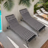2PCS Set Outdoor Lounge Chair Cushion Replacement Patio Funiture Seat Cushion Chaise Lounge W419P182869