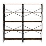 ZNTS 5 Tier Large Book Shelf, Bookcase Home Office Open Bookshelf,Shelves for Living Room, Office 96532016