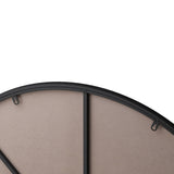 ZNTS Wall Mirror 39 Inch Black Circular Mirror Metal Framed Mirror Round Vanity Mirror Dressing Mirror, 45309848