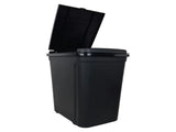 (2 pack) Kitchen Trash Can, 7.6 Gallon Plastic Garbage Bin with Touch Top Lid, Black(Shipment from 75471758
