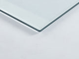 Tempered clear glass top.80CM square W234P363933
