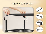 3-Tier Metal Shoe Rack Organizer Stackable, Space-Saving Storage Shelf for 20-24 Pairs, Upright or 94564414