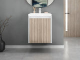 Bathroom Vanity Cabinet, 25.9" Height, 1 Door, Interior Storage - White B097P480477