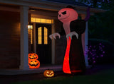 12FT Giant Halloween Inflatable Blow Up Decorations, Grim Reaper with Jack-o'-Lantern Pumpkin Head 19899625