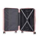 3 in 1 ABS&PC Trolley Box 20in 24in 28in Trolley Box Iron Tie Rod ABSPC Alloy Pink 16755414