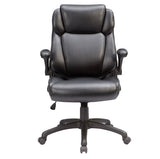 ZNTS Modern Adjustable Office Chair, Leather Upholstered Swivel Chair for Office Room, Gray B011P204078