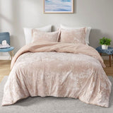Twin/Twin XL Crushed Velvet Sherpa Reversible Comforter Set B035129824