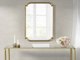 Gold Scalloped Wood Wall Mirror B035129257