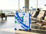 28 Inch PC Spinner Wheel Luggage, Carry on Suitcase, With Printed pattern and Combination Lock W2787P487192