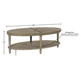 Oval Coffee Table with Shelf B035P256574