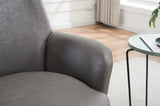 PU leather Swivel Barrel Chair, Swivel Accent Chairs Armchair for Living Room, Reading Chairs for W1361P147131