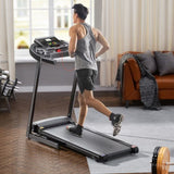 ZNTS Treadmills - 2.5 HP hydraulic folding removable treadmill with 3-speed incline adjustment, 12 preset W1668124387