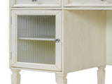 2-in-1 Vanity Desk with Flip-Top Mirror, Dressing Table Set with Drawer & Cabinet, Multi-Functional 45102878
