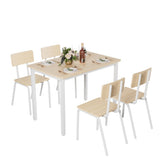 5-Piece Dining Table Set with 4 Chairs, 43" Kitchen Table & Chairs Set for 4, Dining Room Table with W578133460