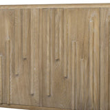 U_Style 59.8" 4-Door Sideboard,Hidden Handle,Distinctive Solid Ash Veneer Buffet with Storage, N711P290714O