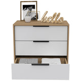 Kaia 3 Drawers Dresser, Superior Top -White / Pine B20092021