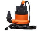 Submersible Pump with Auto Float Switch 0.5HP Motor, High Efficiency Dirty Water Utility Pump 03195931