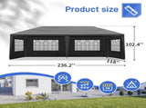 Same Code3911856510'x20' Outdoor Party Tent with 6 Removable Sidewalls, 38534135