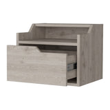 Florence Floating Nightstand with Drawer and Dual-Shelf Display B128P148916