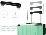 20-Inch Hardshell Carry-On Luggage, Lightweight Durable ABS Suitcase with Spinner Wheels, Built-in 14325455