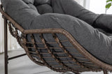 Outdoor Rattan Rocking Chair,Padded Cushion Rocker Recliner Chair Outdoor for Front Porch, Living W640105282