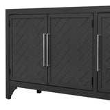 U_Style Designed Storage Cabinet Sideboard with MDFPine veneer , Adjustable Shelves, Suitable for N711P283696B