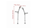 350LBS Heavy Duty Forearm Crutches for Adults, 11-Level Height Adjustable Walking Crutches with 56013766