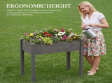 Bed - Cedar Planter with Non-Woven Liner, Bottom Drainage, 30-Inch Height, 48 x 24 x 30 in Sizes for 98553321