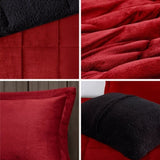 King Plush to Sherpa Down Alternative Comforter Set B035100472