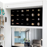 ZNTS Fashion Simple Jewelry Storage Mirror Cabinet With LED Lights,For Living Room Or Bedroom 47236886