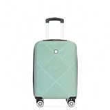 4-piece ABS lightweight suitcase, 14 inch makeup box, aircraft wheels OLIVE GREEN W284P149259