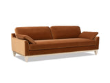 Pasadena 75.5" Modern Farmhouse Sofa, Burnt Orange Performance Velvet B2719P479036