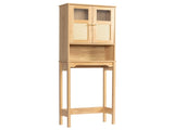 2-Door 3-Tier Toilet Cabinet Particleboard Melamine-Faced Bathroom Vanity Bathroom Cabinet with 06684122