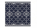 10' x 8' Reversible Outdoor Rug Carpet LED Light PP Straw Rug with Carry Bag & Ground Stakes for 80537728