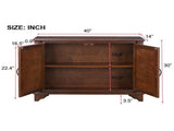 40" Console with Storage Shelf, Retro Entryway with Adjustable Storage Shelf, Sofa Couch 08094617