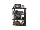 4 Shelf Plastic Shelving Unit 13.88" 03604678